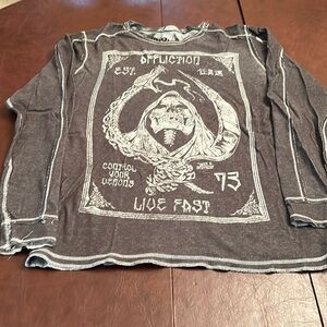 Affliction Reversible Thermal shirt